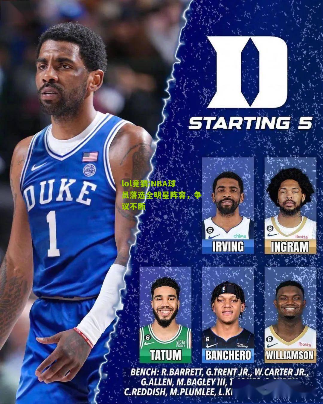lol竞猜:NBA球员落选全明星阵容，争议不断