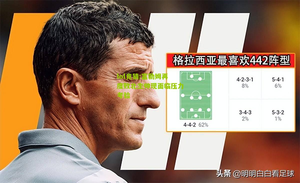 lol竞猜:富勒姆再度败北主帅现面临压力考验