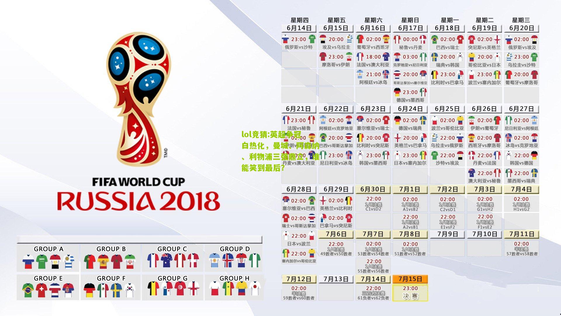lol竞猜:英超争冠白热化，曼城、阿森纳、利物浦三强鼎立，谁能笑到最后？